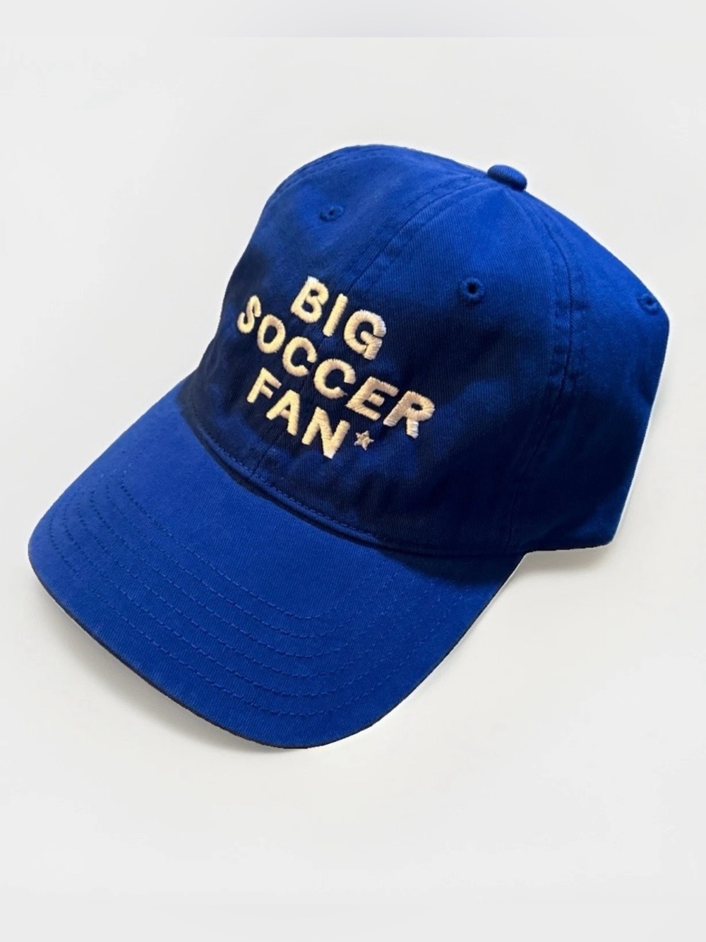 Big Soccer Fan Blue Hat